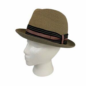 Biltmore Milan Men's Classic Straw Fedora Made in Canada